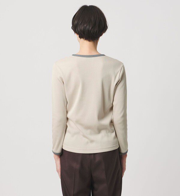 UNITED ARROWS「リブ バイカラー パイピング カットソー」|Tシャツ・カットソー|