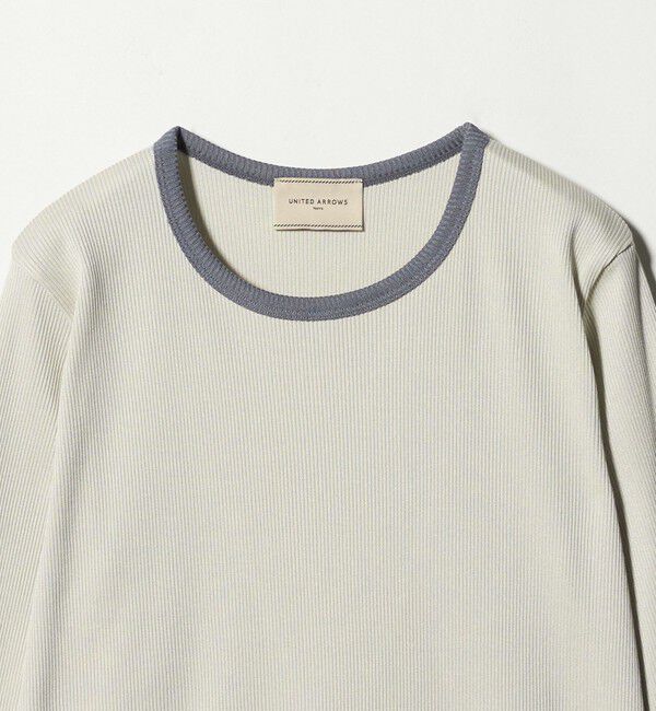 UNITED ARROWS「リブ バイカラー パイピング カットソー」|Tシャツ・カットソー|