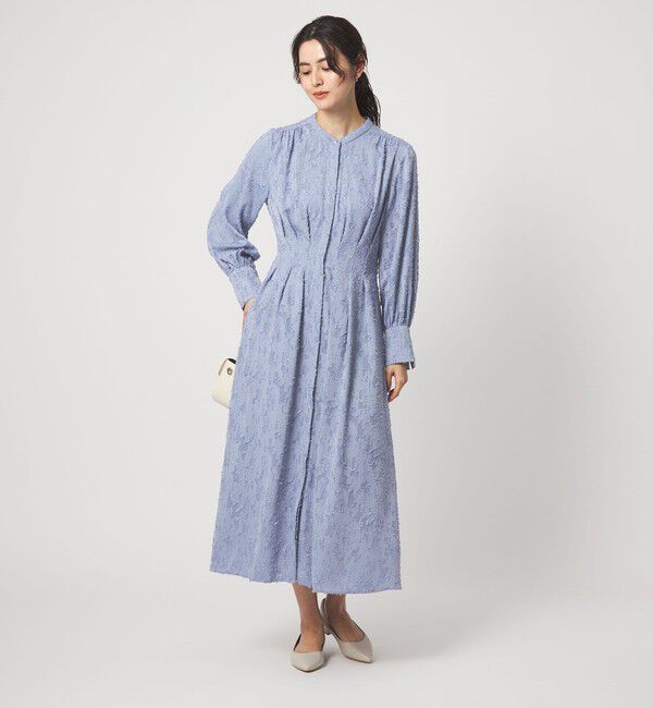 UNITED ARROWS green label relaxing「ジャガード ウエスト タック ワンピース 3」|ワンピース|