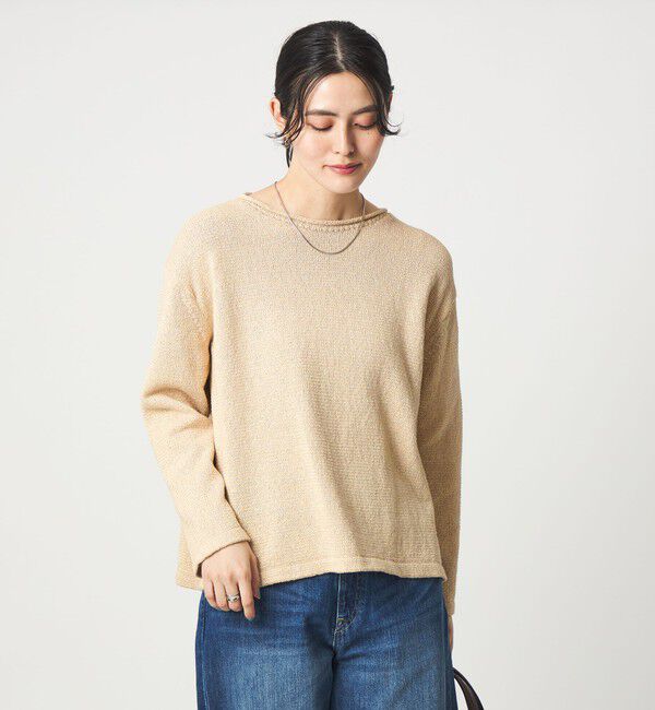 UNITED ARROWS green label relaxing「スラブ ニット プルオーバー ウォッシャブル」|ニット・セーター|