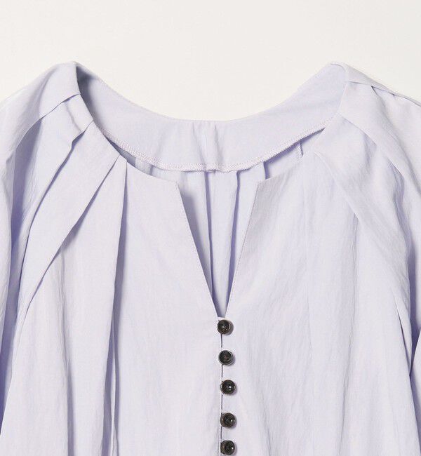 EMMEL REFINES「＜EMMEL REFINES＞EM フロントボタン ソデシャーリング ブラウス」|シャツ・ブラウス|