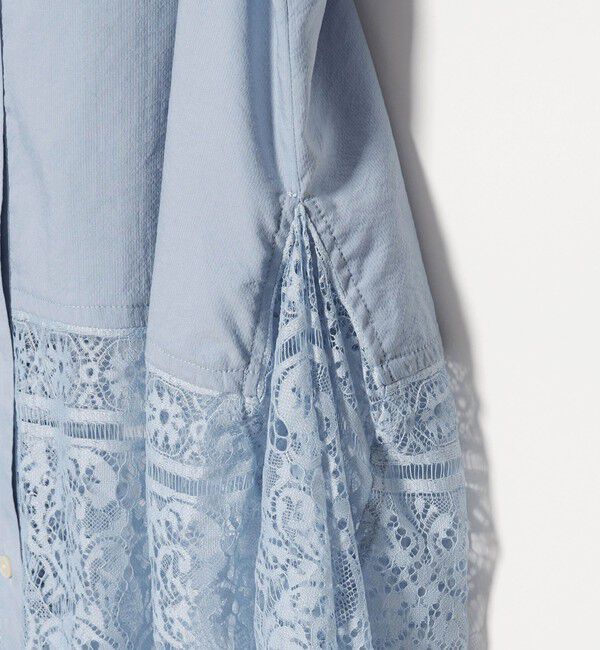 EMMEL REFINES「＜EMMEL REFINES＞EM レース レイヤー シャツ」|シャツ・ブラウス|