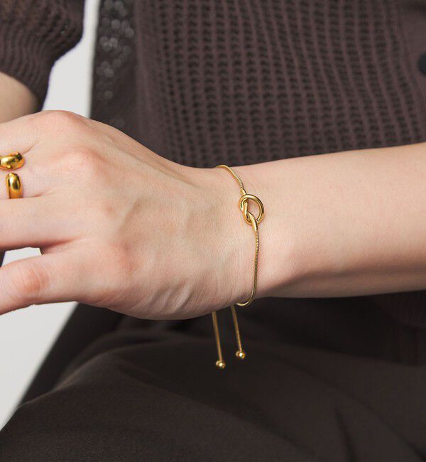 UNITED ARROWS green label relaxing「knot スライド ブレスレット」|ブレスレット・バングル|GOLD