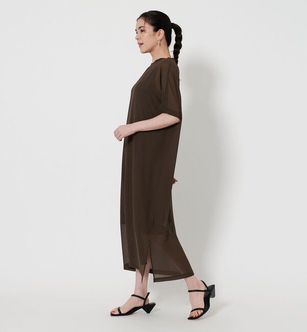 BEAUTY&YOUTH UNITED ARROWS「シフォンレイヤード ドルマンスリーブ ワンピース 」|ワンピース|