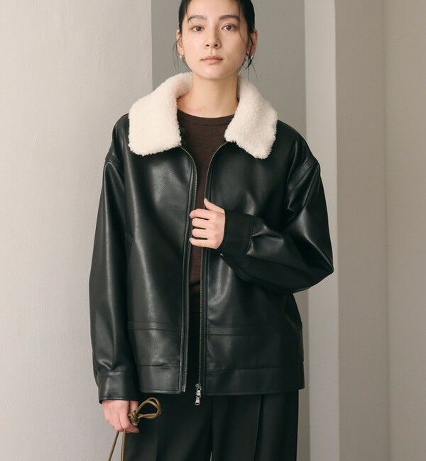 BEAUTY&YOUTH UNITED ARROWS「【WEB限定】レザーライク 2WAYブルゾン」|ブルゾン・スタジャン|