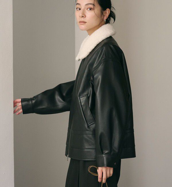 BEAUTY&YOUTH UNITED ARROWS「【WEB限定】レザーライク 2WAYブルゾン」|ブルゾン・スタジャン|