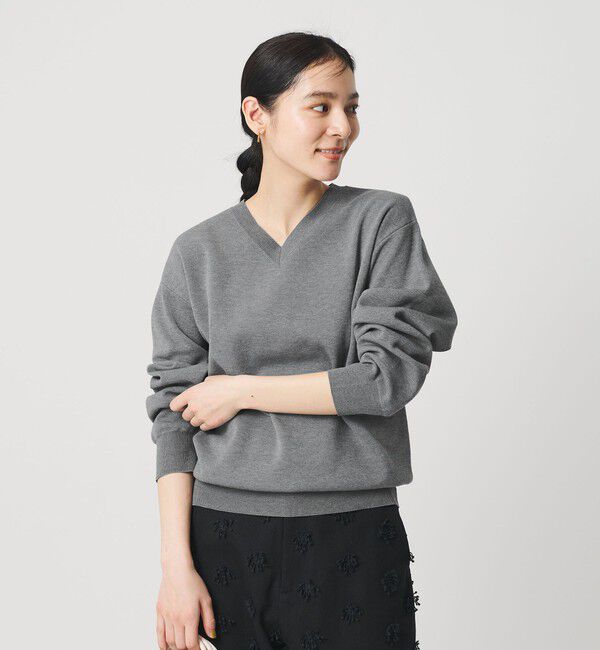 BEAUTY&YOUTH UNITED ARROWS「コットンブレンド Vネックニットプルオーバー ウォッシャブル」|ニット・セーター|