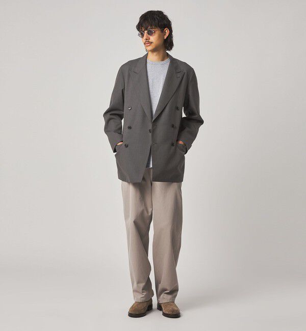 STEVEN ALAN「＜Steven Alan＞ ウール オックスフォード ダブルブレステッド 6B ジャケット」|テーラードジャケット|