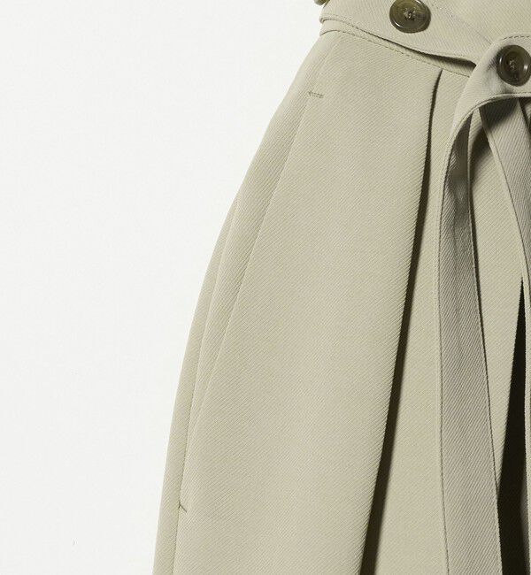 BEAUTY&YOUTH UNITED ARROWS「ボタンベルト タック スカート ウォッシャブル 防シワ」|スカート|