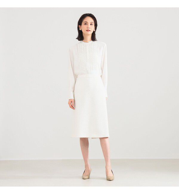 Demi-Luxe BEAMS 「ジョーゼット フリルブラウス＊」|シャツ・ブラウス|