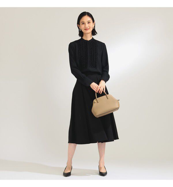 Demi-Luxe BEAMS 「ジョーゼット フリルブラウス＊」|シャツ・ブラウス|