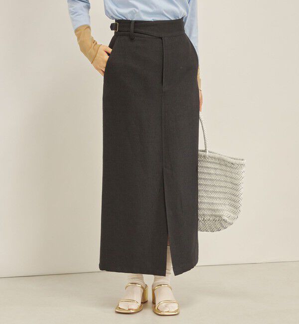 SHIPS for women「MANTECO 麻混 タイト ロング スカート◇」|スカート|