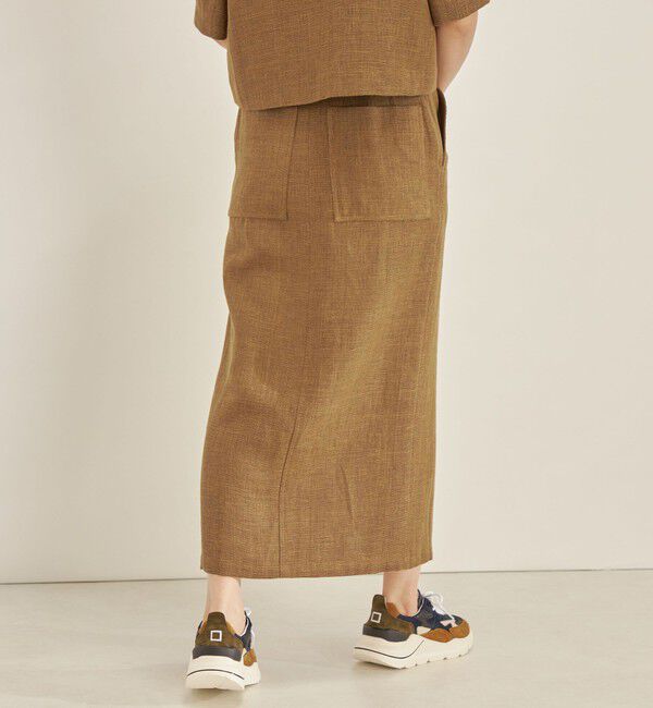 SHIPS for women「MANTECO 麻混 タイト ロング スカート◇」|スカート|