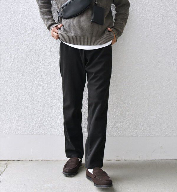 SHIPS any「SHIPS any: 裏起毛 ウォーム ストレッチ テーパード チノ パンツ 25AW◇」|チノ|ブラック