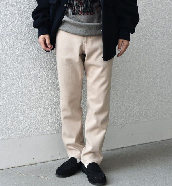 SHIPS any「SHIPS any: 裏起毛 ウォーム ストレッチ テーパード チノ パンツ 25AW◇」|チノ|