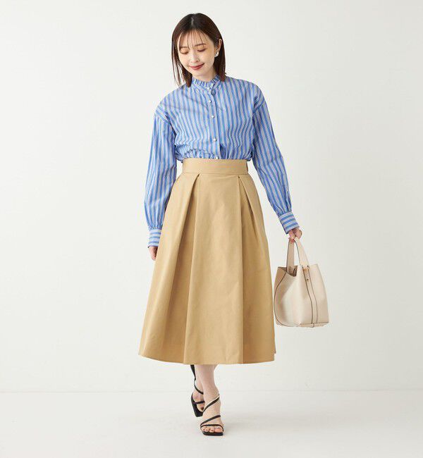 SHIPS Colors 「SHIPS Colors:〈洗濯機可能〉カラー タック スカート4」|フレア|