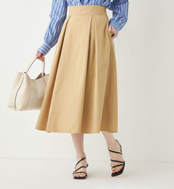 SHIPS Colors 「SHIPS Colors:〈洗濯機可能〉カラー タック スカート4」|フレア|