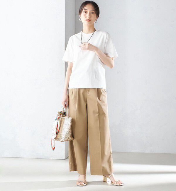 SHIPS for women「〈手洗い可能〉ベーシック TEE」|Tシャツ・カットソー|