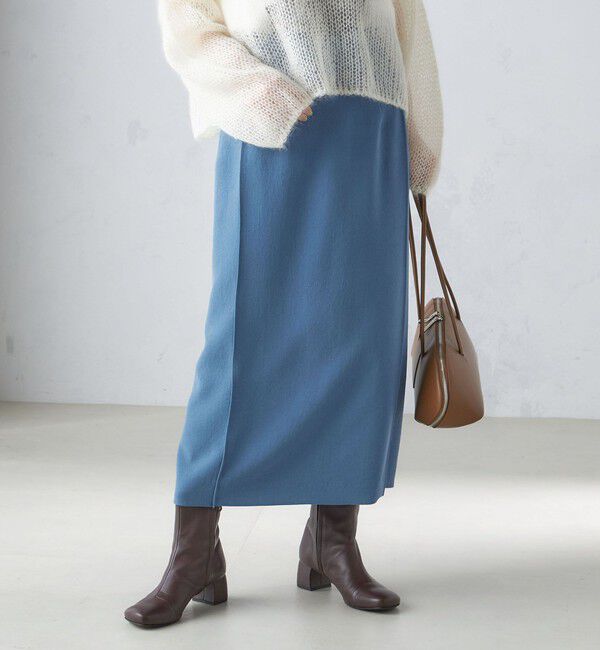 SHIPS for women「〈手洗い可能〉ジョーゼット ピンタック タイト スカート」|スカート|