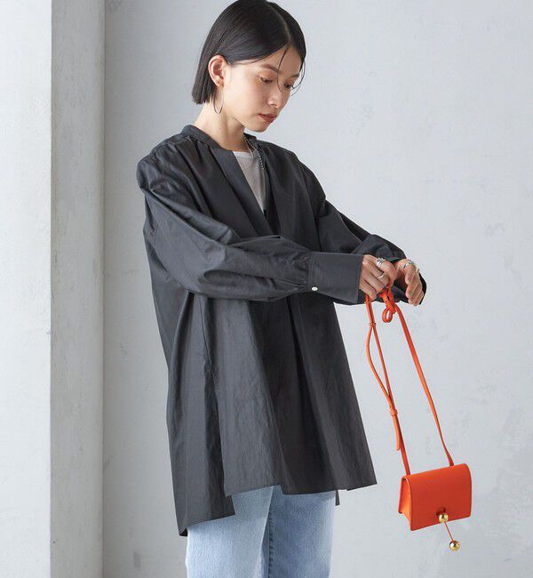 SHIPS for women「〈手洗い可能〉コットン ギャザー チュニック ブラウス」|シャツ・ブラウス|