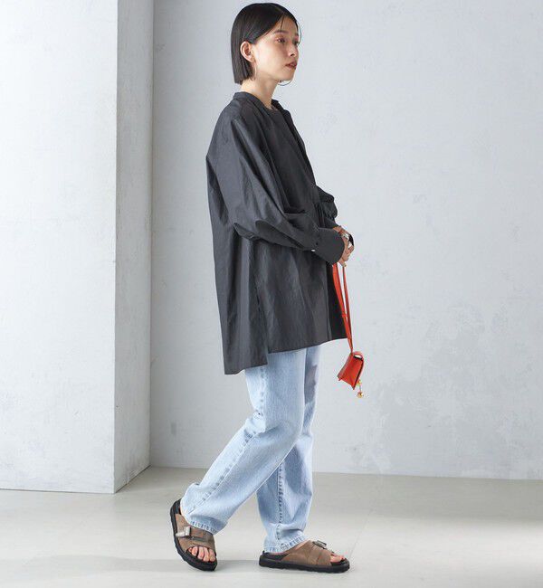 SHIPS for women「〈手洗い可能〉コットン ギャザー チュニック ブラウス」|シャツ・ブラウス|