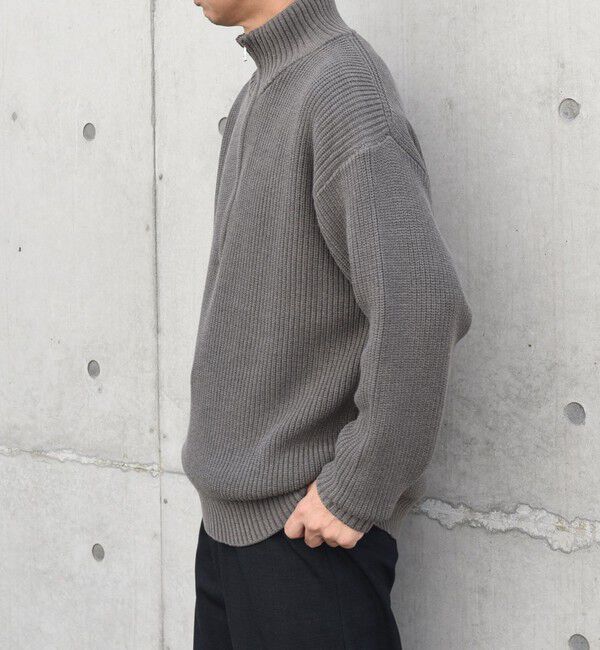 SHIPS any「SHIPS any:〈手洗い可能〉ハーフジップ 畦編み ドライバーズ ニット 25AW◇」|ニット・セーター|