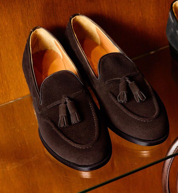 SHIPS「【SHIPS別注】polpetta: スエード タッセルローファー」|ローファー|ブラウン