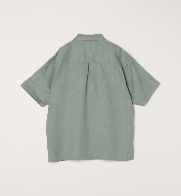 SHIPS any「SHIPS any:〈洗濯機可能〉NOVELTEX リネン オープンカラーシャツ(セットアップ対応)◇」|シャツ・ブラウス|