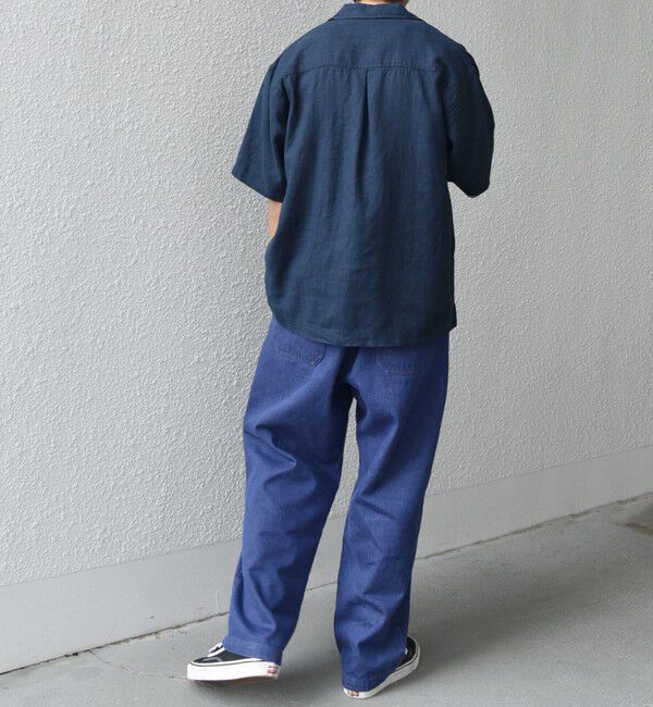 SHIPS any「SHIPS any:〈洗濯機可能〉NOVELTEX リネン オープンカラーシャツ(セットアップ対応)◇」|シャツ・ブラウス|