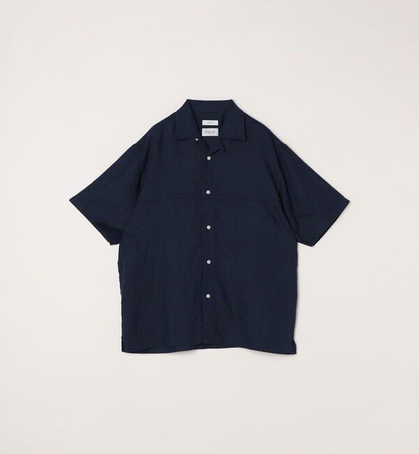 SHIPS any「SHIPS any:〈洗濯機可能〉NOVELTEX リネン オープンカラーシャツ(セットアップ対応)◇」|シャツ・ブラウス|