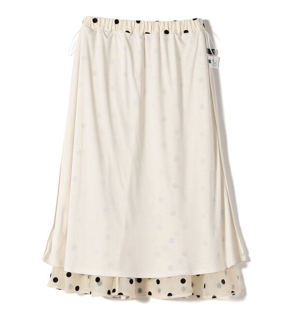 SHIPS Colors 「SHIPS Colors:オーガンジー ドット フレア スカート」|フレア|