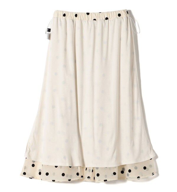 SHIPS Colors 「SHIPS Colors:オーガンジー ドット フレア スカート」|フレア|