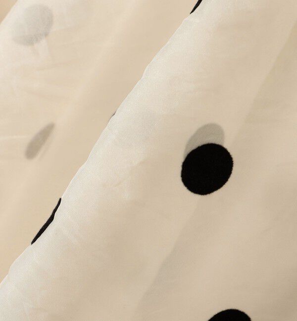 SHIPS Colors 「SHIPS Colors:オーガンジー ドット フレア スカート」|フレア|