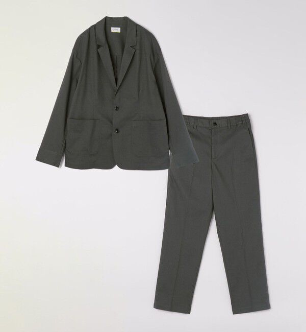 SHIPS any「SHIPS any:〈接触冷感/遮熱等〉ハイブリッドリネン リラックス ジャケット (セットアップ対応)25SS◇」|テーラードジャケット|