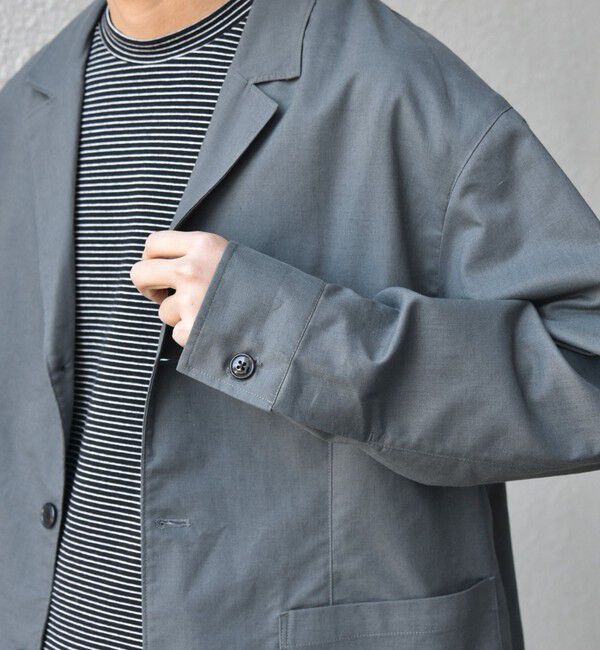 SHIPS any「SHIPS any:〈接触冷感/遮熱等〉ハイブリッドリネン リラックス ジャケット (セットアップ対応)25SS◇」|テーラードジャケット|
