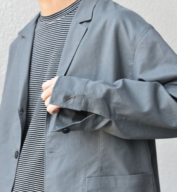 SHIPS any「SHIPS any:〈接触冷感/遮熱等〉ハイブリッドリネン リラックス ジャケット (セットアップ対応)25SS◇」|テーラードジャケット|