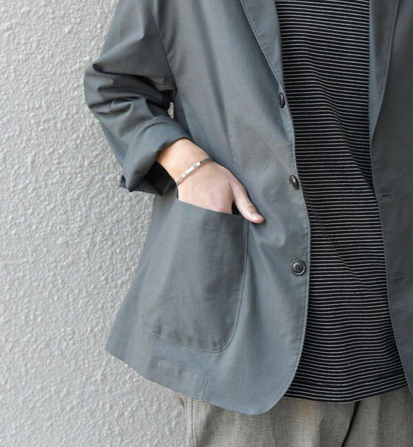 SHIPS any「SHIPS any:〈接触冷感/遮熱等〉ハイブリッドリネン リラックス ジャケット (セットアップ対応)25SS◇」|テーラードジャケット|