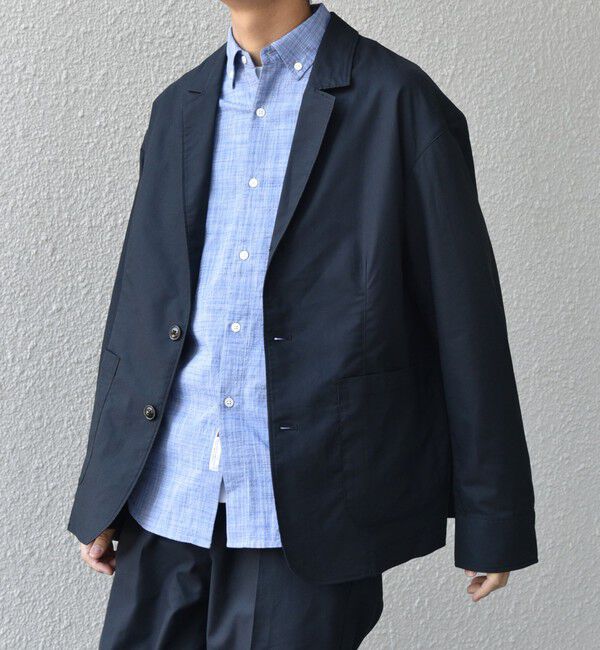 SHIPS any「SHIPS any:〈接触冷感/遮熱等〉ハイブリッドリネン リラックス ジャケット (セットアップ対応)25SS◇」|テーラードジャケット|
