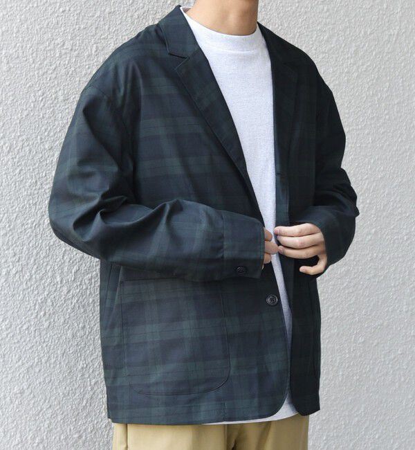 SHIPS any「SHIPS any:〈接触冷感/遮熱等〉ハイブリッドリネン リラックス ジャケット (セットアップ対応)25SS◇」|テーラードジャケット|