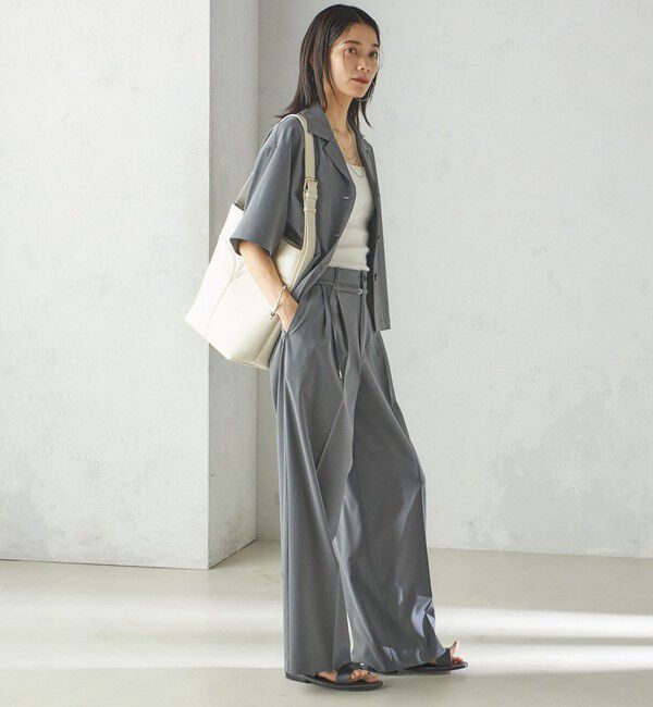 SHIPS for women「〈手洗い可能〉オープン カラー シャツ ジャケット」|シャツ・ブラウス|