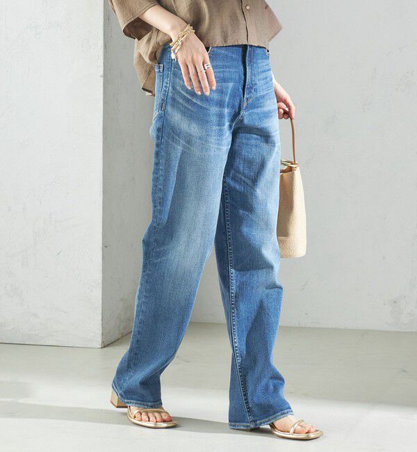 SHIPS for women「〈洗濯機可能〉ストレッチ ストレート デニム パンツ」|デニム|