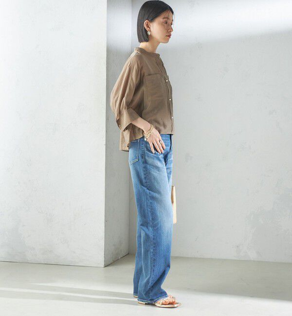 SHIPS for women「〈洗濯機可能〉ストレッチ ストレート デニム パンツ」|デニム|