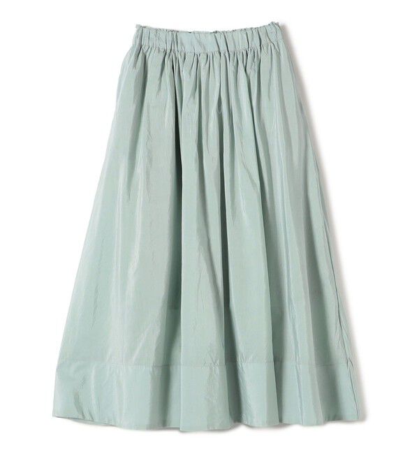 SHIPS Colors 「SHIPS Colors:〈手洗い可能〉キュプラ コットン ギャザー スカート」|フレア|