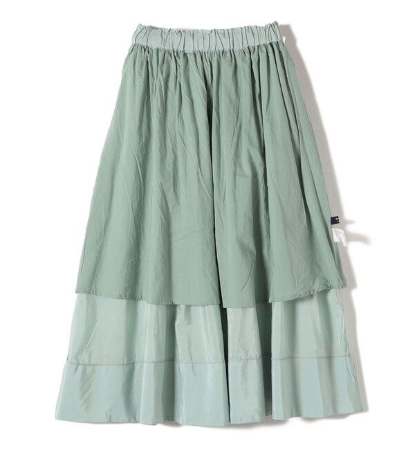 SHIPS Colors 「SHIPS Colors:〈手洗い可能〉キュプラ コットン ギャザー スカート」|フレア|