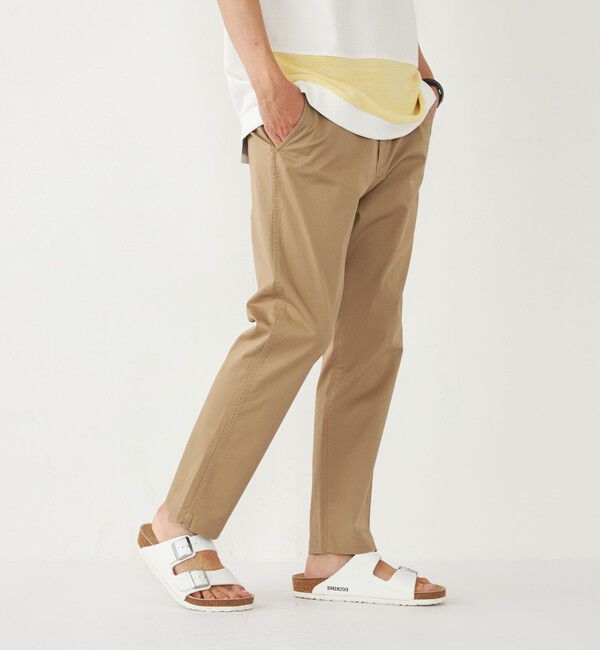 SHIPS Colors 「SHIPS Colors:〈洗濯機可能〉テーパード アンクル チノ パンツ」|チノ|ベージュ