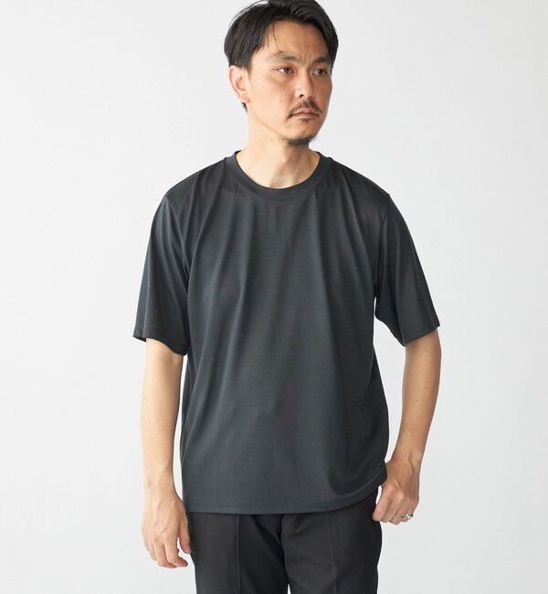 SHIPS「SHIPS: COOLMAX(R) ウール Tシャツ」|Tシャツ・カットソー|ダークグレー