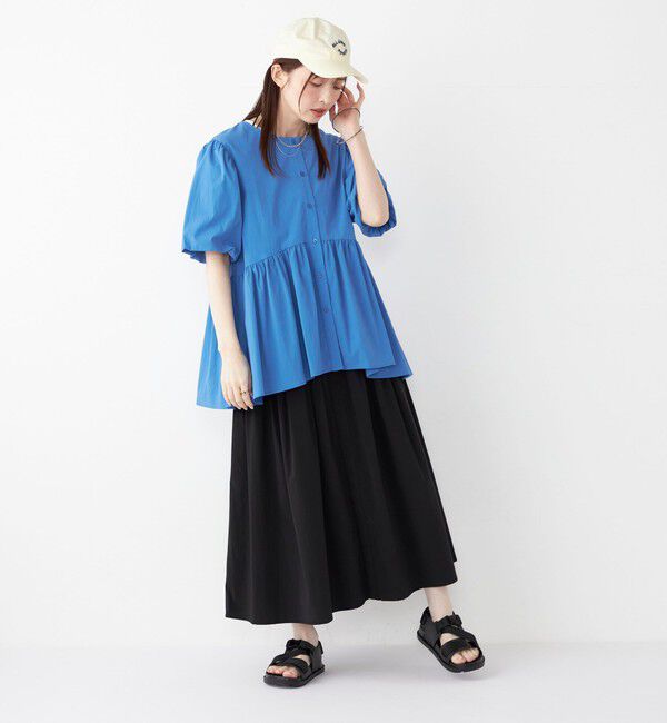 SHIPS Colors 「SHIPS Colors:〈接触冷感・UVカット・撥水〉マルチファンクション フレアスカート◇」|フレア|