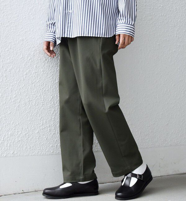 SHIPS any「SHIPS any: SORONA(R) ライト ツイル ストレッチ イージーパンツ(セットアップ対応)◇」|チノ|オリーブ