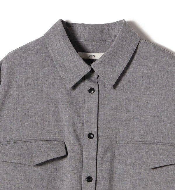 SHIPS for women「《予約》〈手洗い可能〉トロピカル ポケット シャツ（セットアップ対応）」|シャツ・ブラウス|