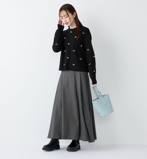 SHIPS Colors 「SHIPS Colors:〈手洗い可能〉カルゼ フレア マキシ スカート」|フレア|